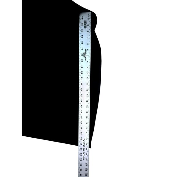 Talbots Black Faux Fur Trim Asymmetrical Hem Cape Poncho Women XS/S NWT - Picture 11 of 12